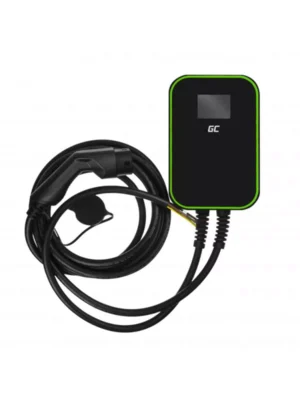 Nabíjacia stanica pre elektromobily Green Cell Wallbox EV PowerBox 22kW charger with Type 2 cable (6m)